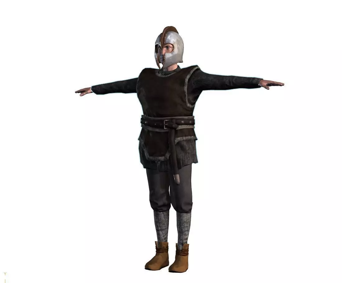 3D Cartoon Character Low Poly Model Game Ready Rigged Textured Low-poly 3D model_1