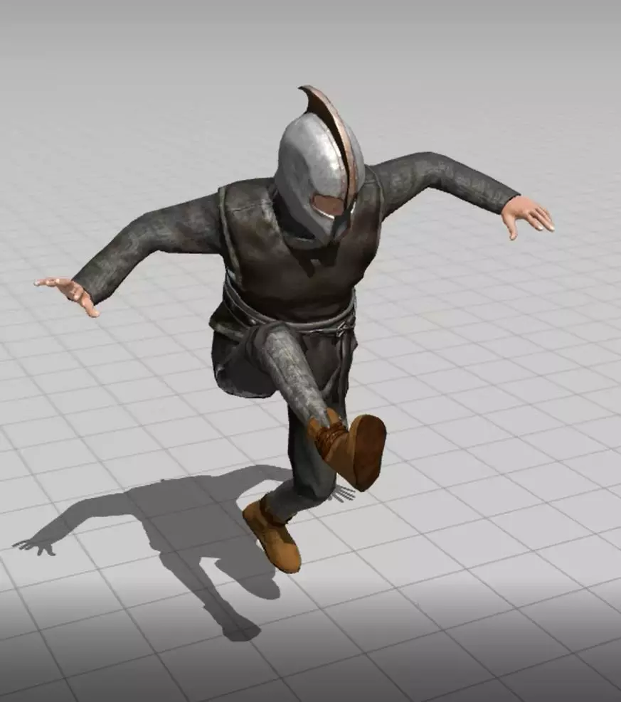 3D Cartoon Character Low Poly Model Game Ready Rigged Textured Low-poly 3D model_19