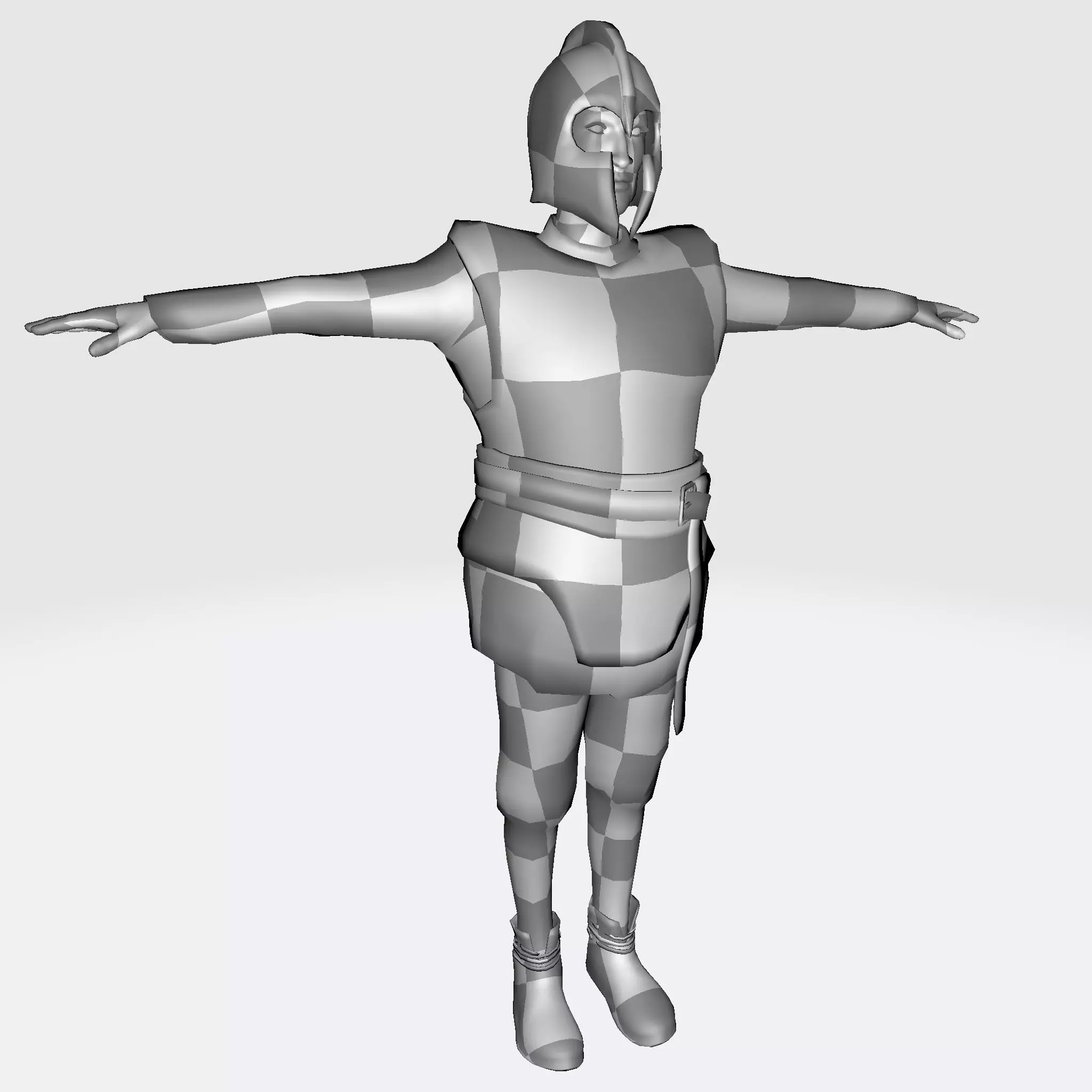 3D Cartoon Character Low Poly Model Game Ready Rigged Textured Low-poly 3D model_10