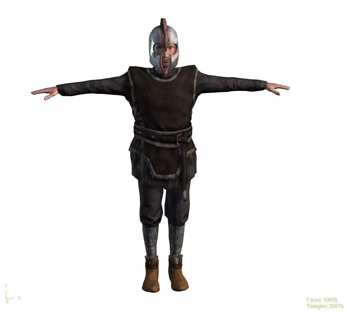 3D Cartoon Character Low Poly Model Game Ready Rigged Textured Low-poly 3D model_5