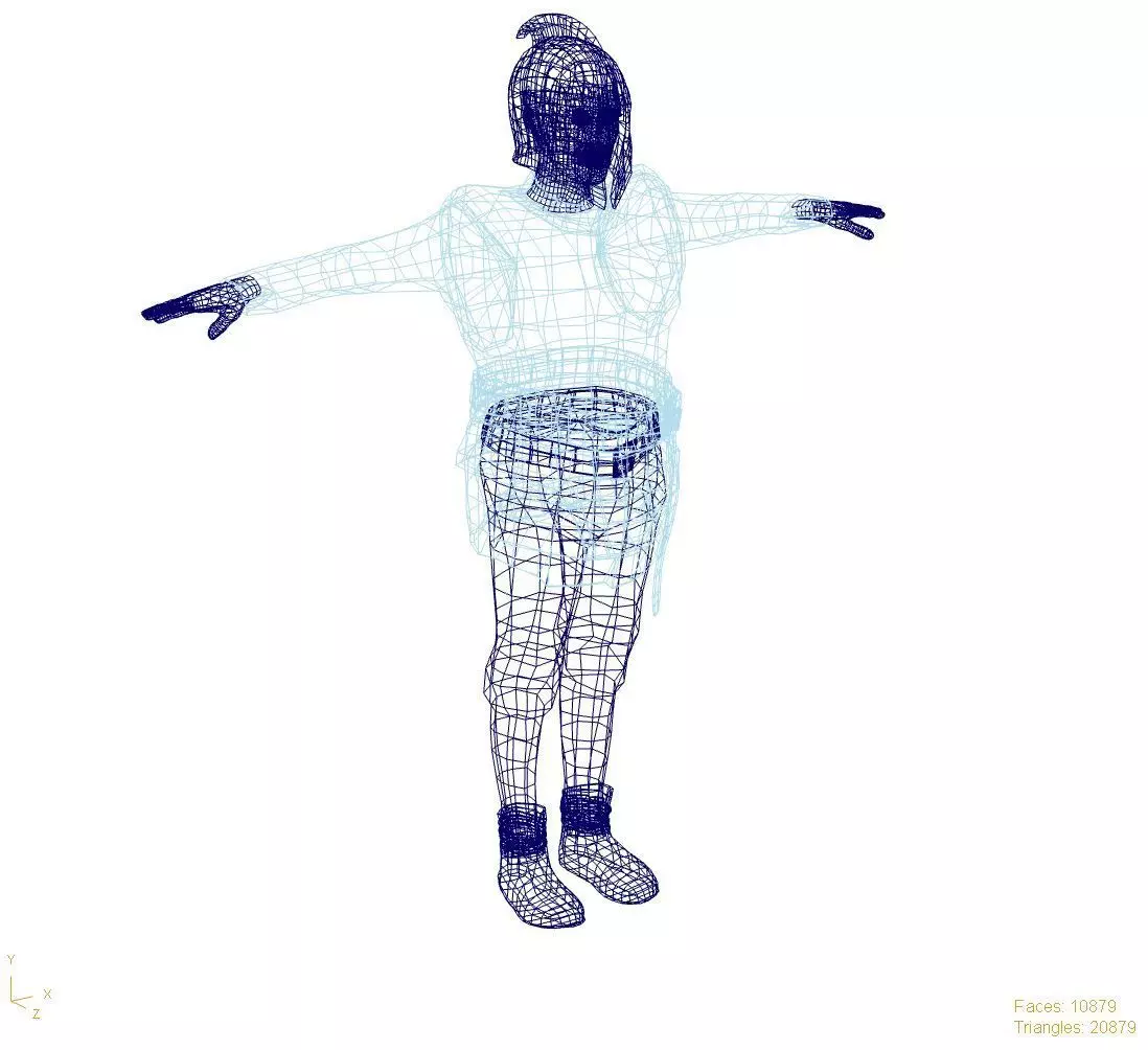 3D Cartoon Character Low Poly Model Game Ready Rigged Textured Low-poly 3D model_6