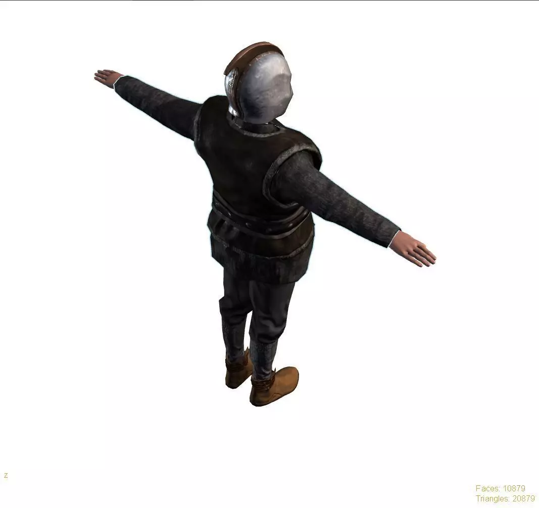 3D Cartoon Character Low Poly Model Game Ready Rigged Textured Low-poly 3D model_16