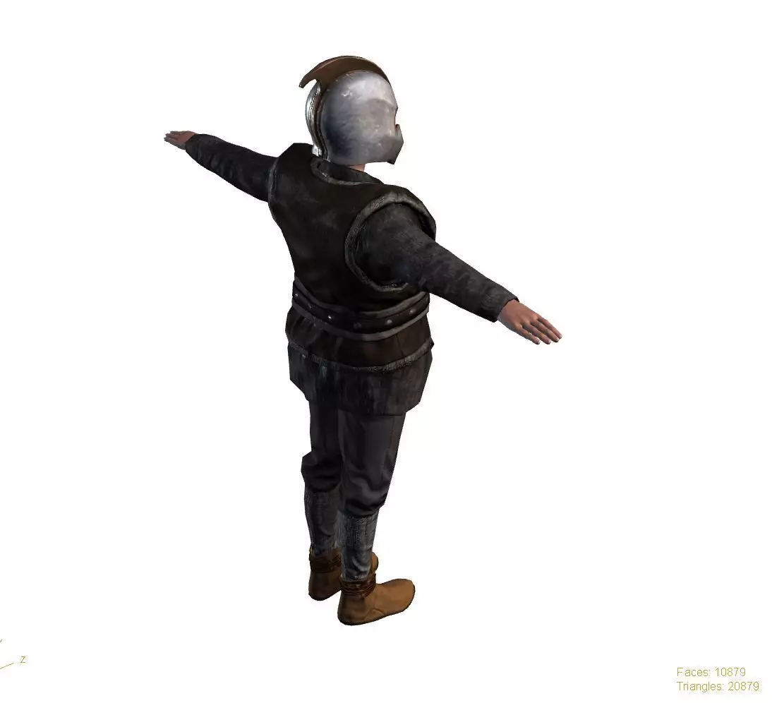 3D Cartoon Character Low Poly Model Game Ready Rigged Textured Low-poly 3D model_4