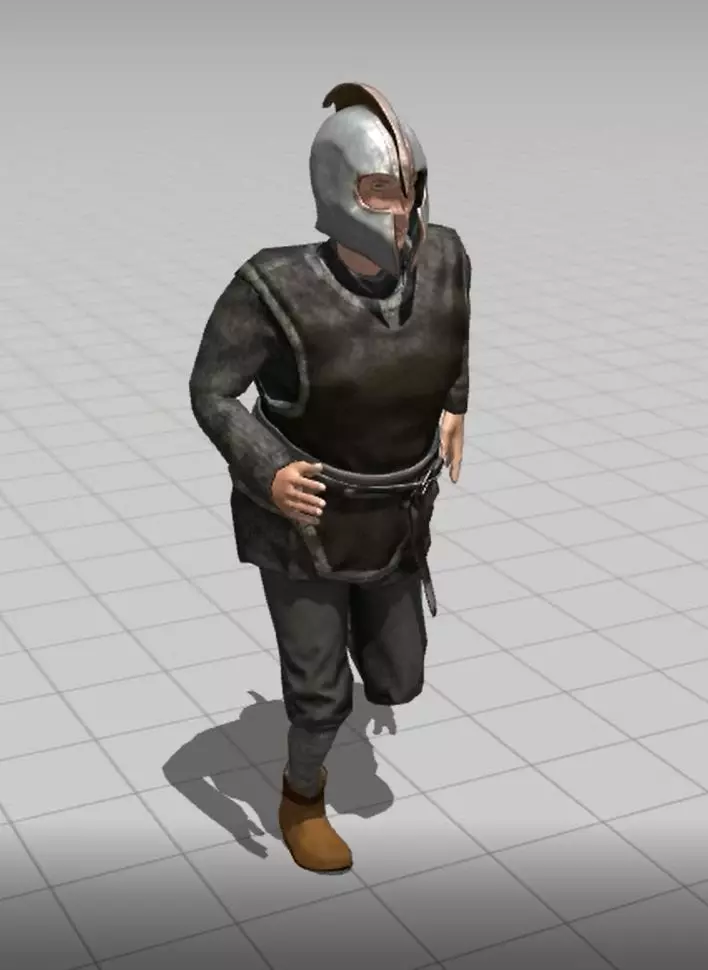 3D Cartoon Character Low Poly Model Game Ready Rigged Textured Low-poly 3D model_18