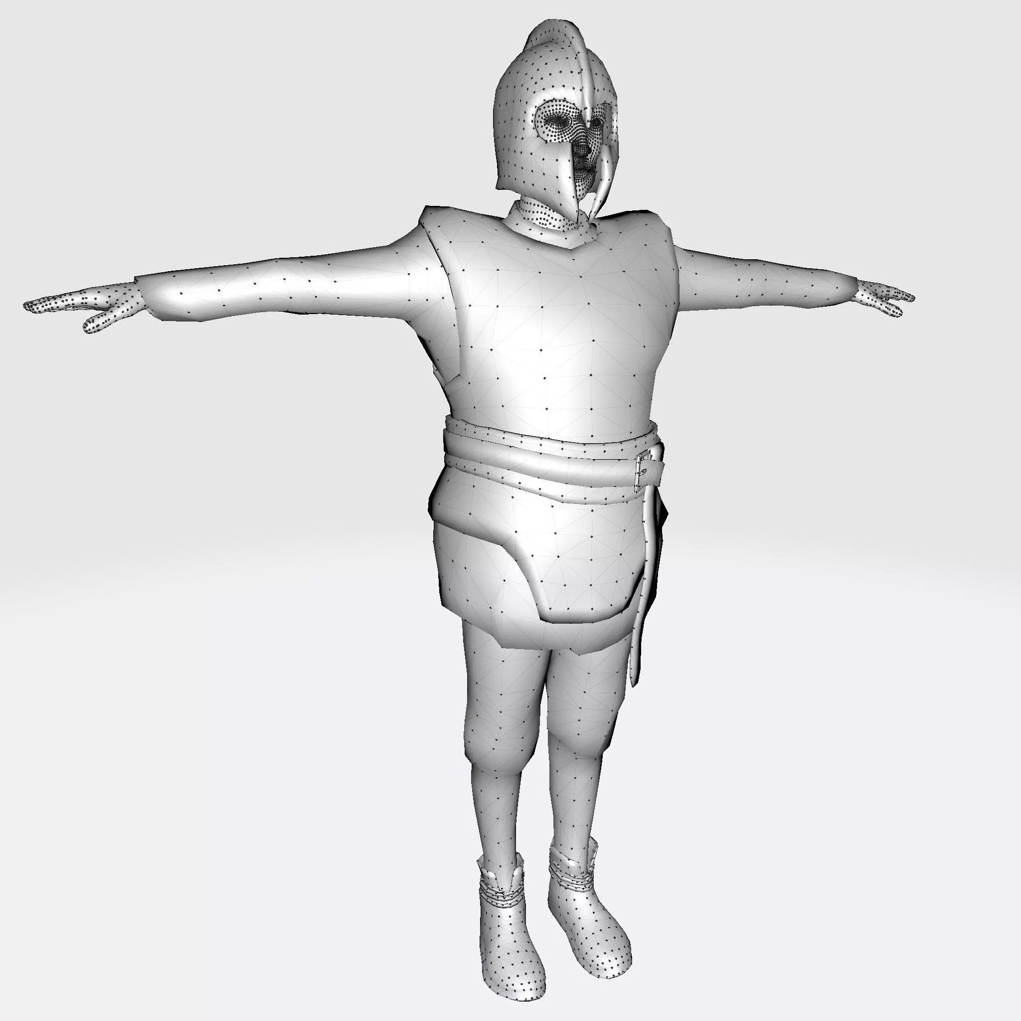 3D Cartoon Character Low Poly Model Game Ready Rigged Textured Low-poly 3D model_9