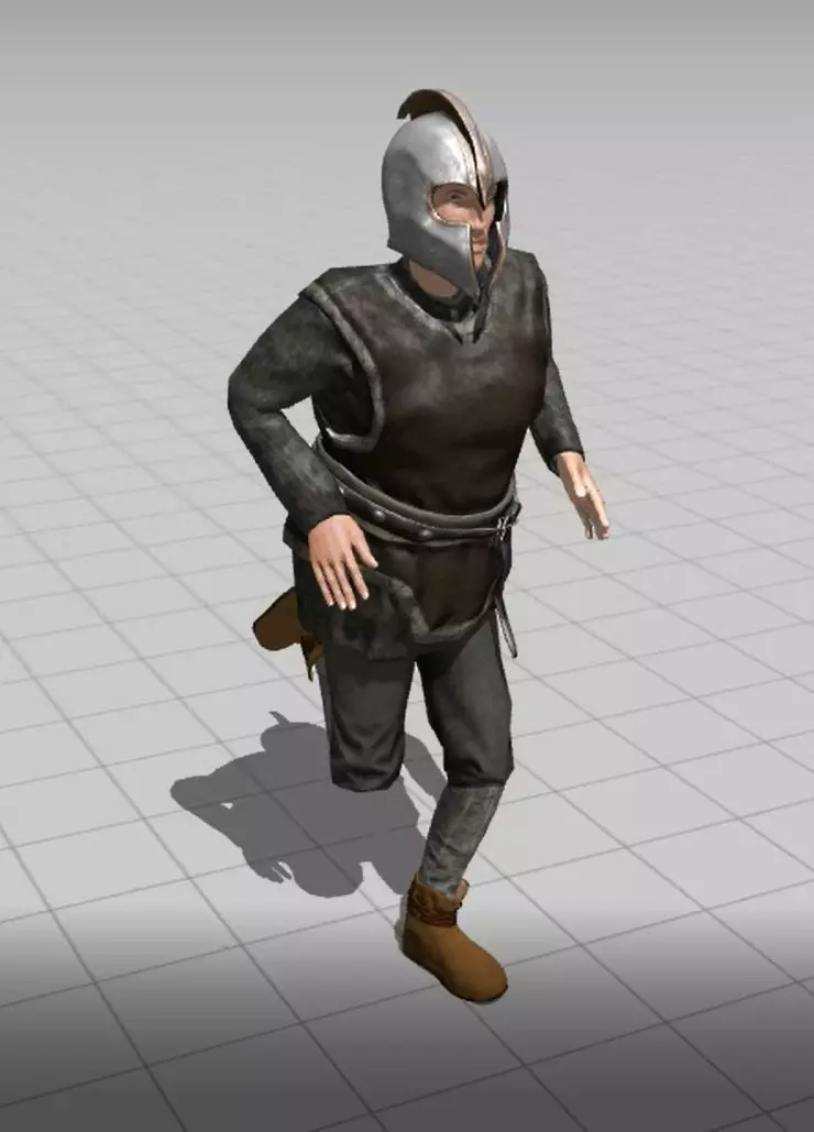 3D Cartoon Character Low Poly Model Game Ready Rigged Textured Low-poly 3D model_21