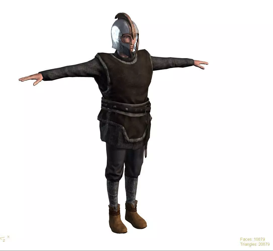 3D Cartoon Character Low Poly Model Game Ready Rigged Textured Low-poly 3D model_3