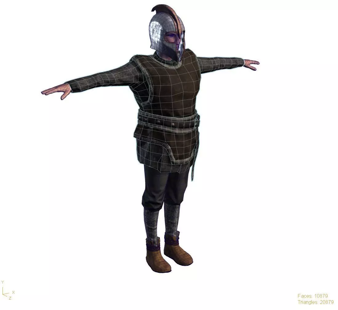 3D Cartoon Character Low Poly Model Game Ready Rigged Textured Low-poly 3D model_7