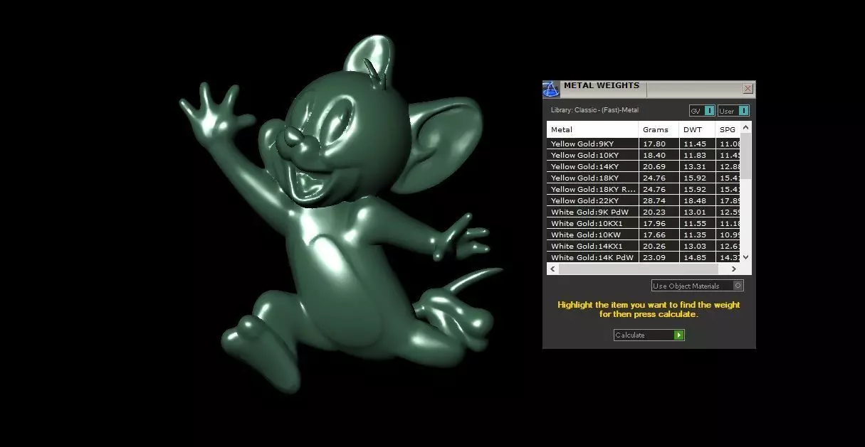 Jerry Pendant 3D print model_1