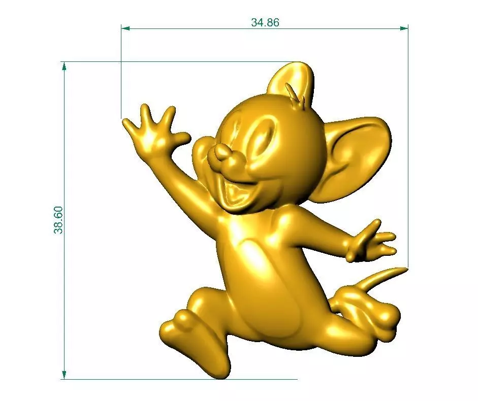 Jerry Pendant 3D print model_2