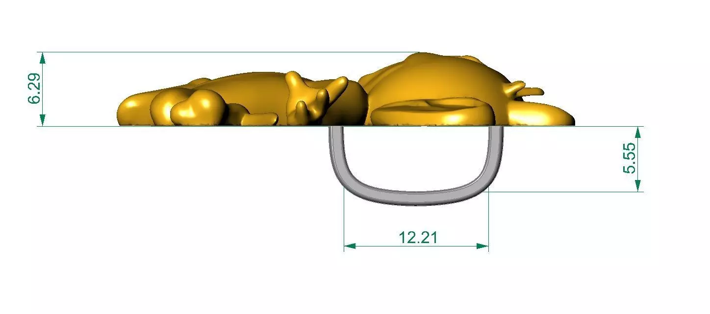 Jerry Pendant 3D print model_3