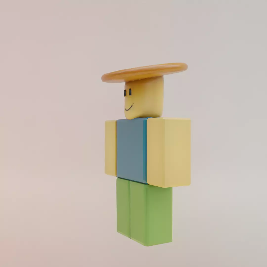 Noobini Pizzanini Italian brainrot Low Poly Character Low-poly 3D model_2