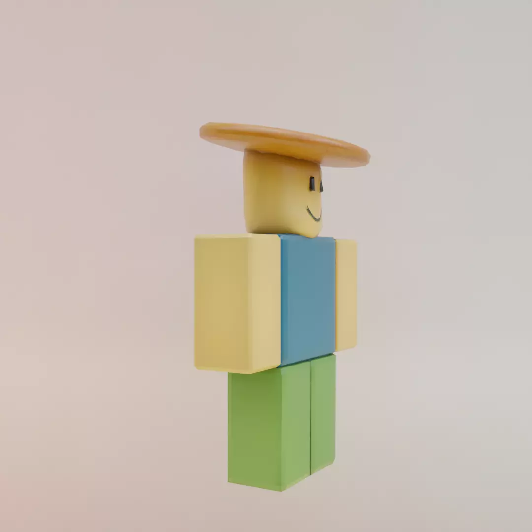 Noobini Pizzanini Italian brainrot Low Poly Character Low-poly 3D model_10