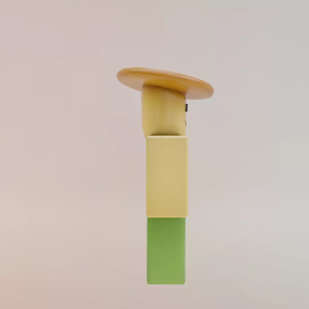 Noobini Pizzanini Italian brainrot Low Poly Character Low-poly 3D model_9