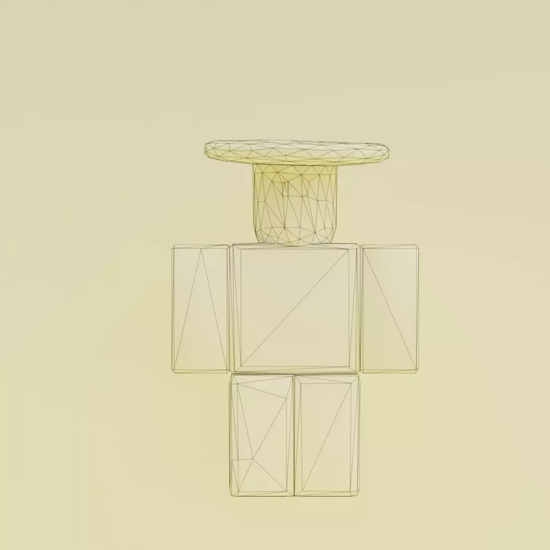 Noobini Pizzanini Italian brainrot Low Poly Character Low-poly 3D model_12