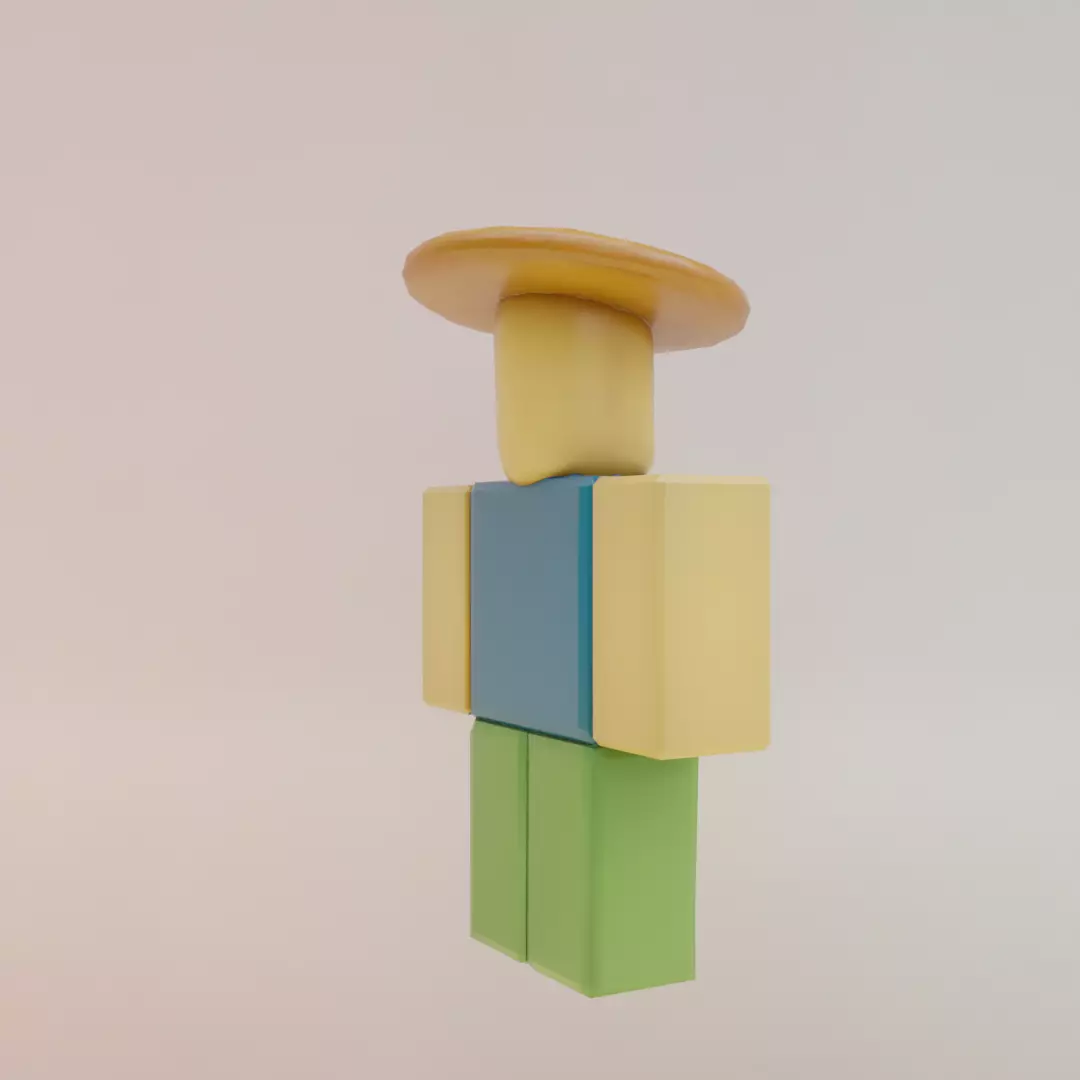 Noobini Pizzanini Italian brainrot Low Poly Character Low-poly 3D model_8