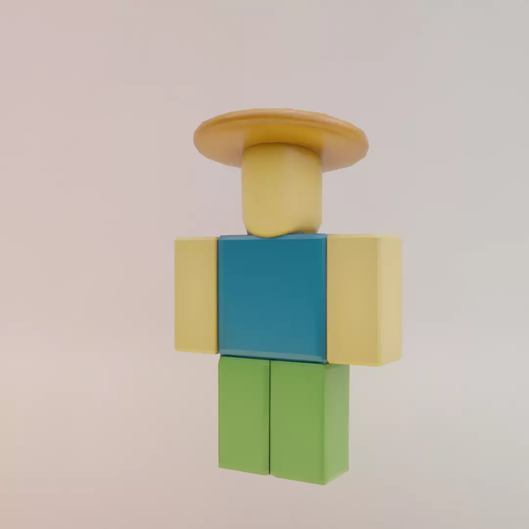 Noobini Pizzanini Italian brainrot Low Poly Character Low-poly 3D model_7