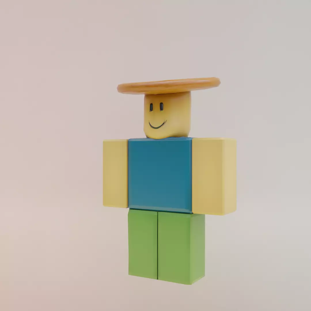 Noobini Pizzanini Italian brainrot Low Poly Character Low-poly 3D model_1