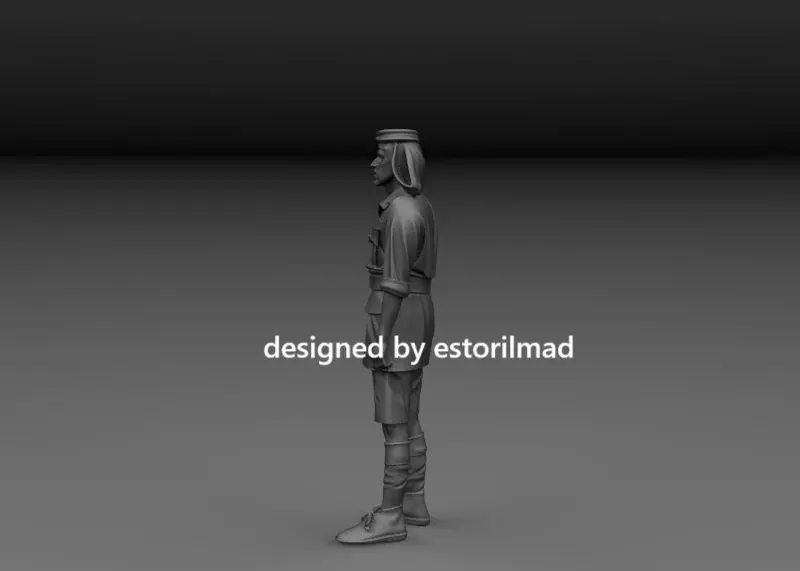 WW2 BRITISH SOLDIER AFRIKA SAS ALAMEIN V1 3D print model_1