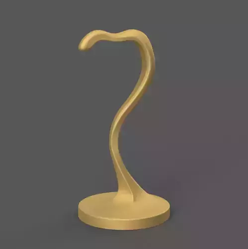 Elegant Organic Headphone Stand STL File