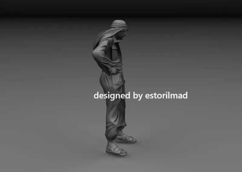 WW2 BRITISH SOLDIER AFRIKA SAS ALAMEIN V3 3D print model_2