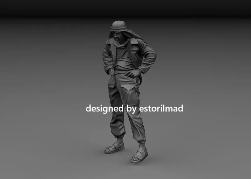 WW2 BRITISH SOLDIER AFRIKA SAS ALAMEIN V3 3D print model_1