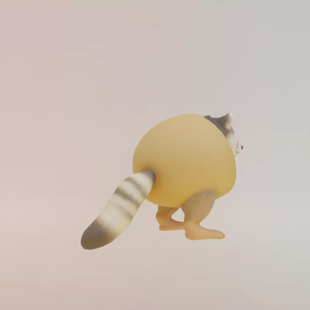 Pi Pi kiwi Italian brainrot Low Poly Character Low-poly 3D model_8