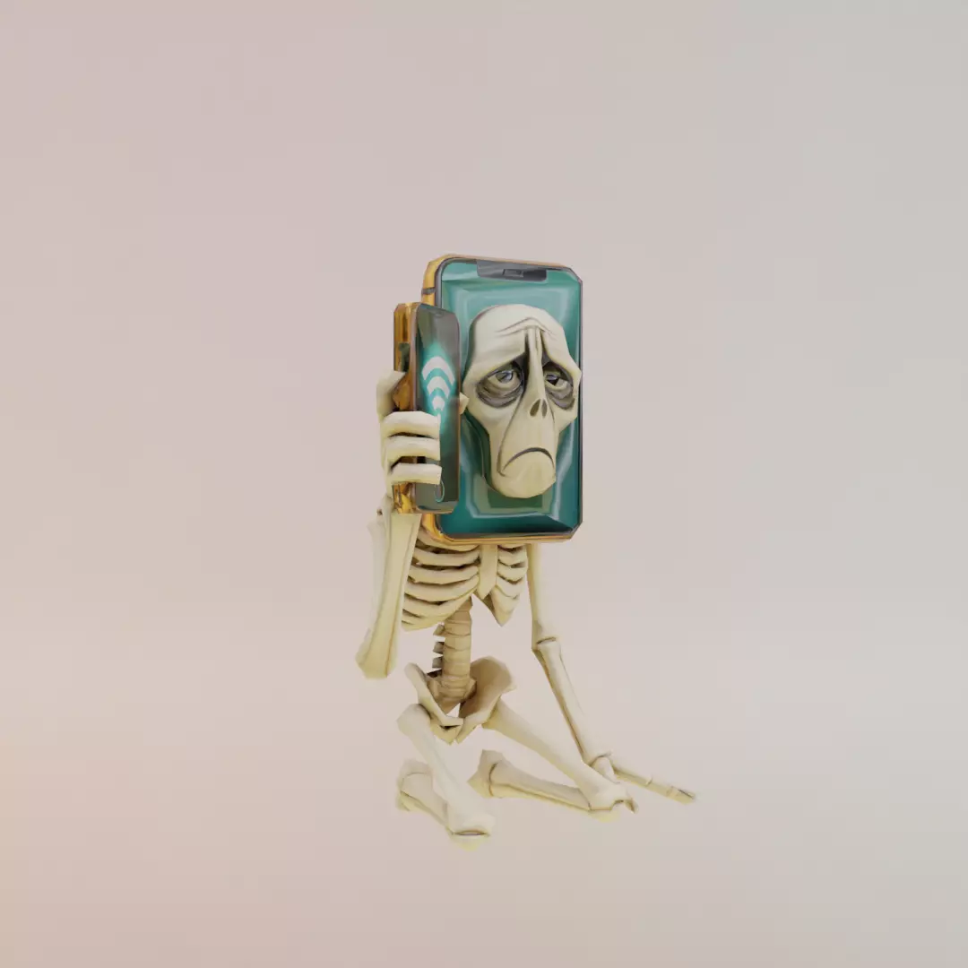 Pot hotspot Italian brainrot Low Poly Character Low-poly 3D model_11