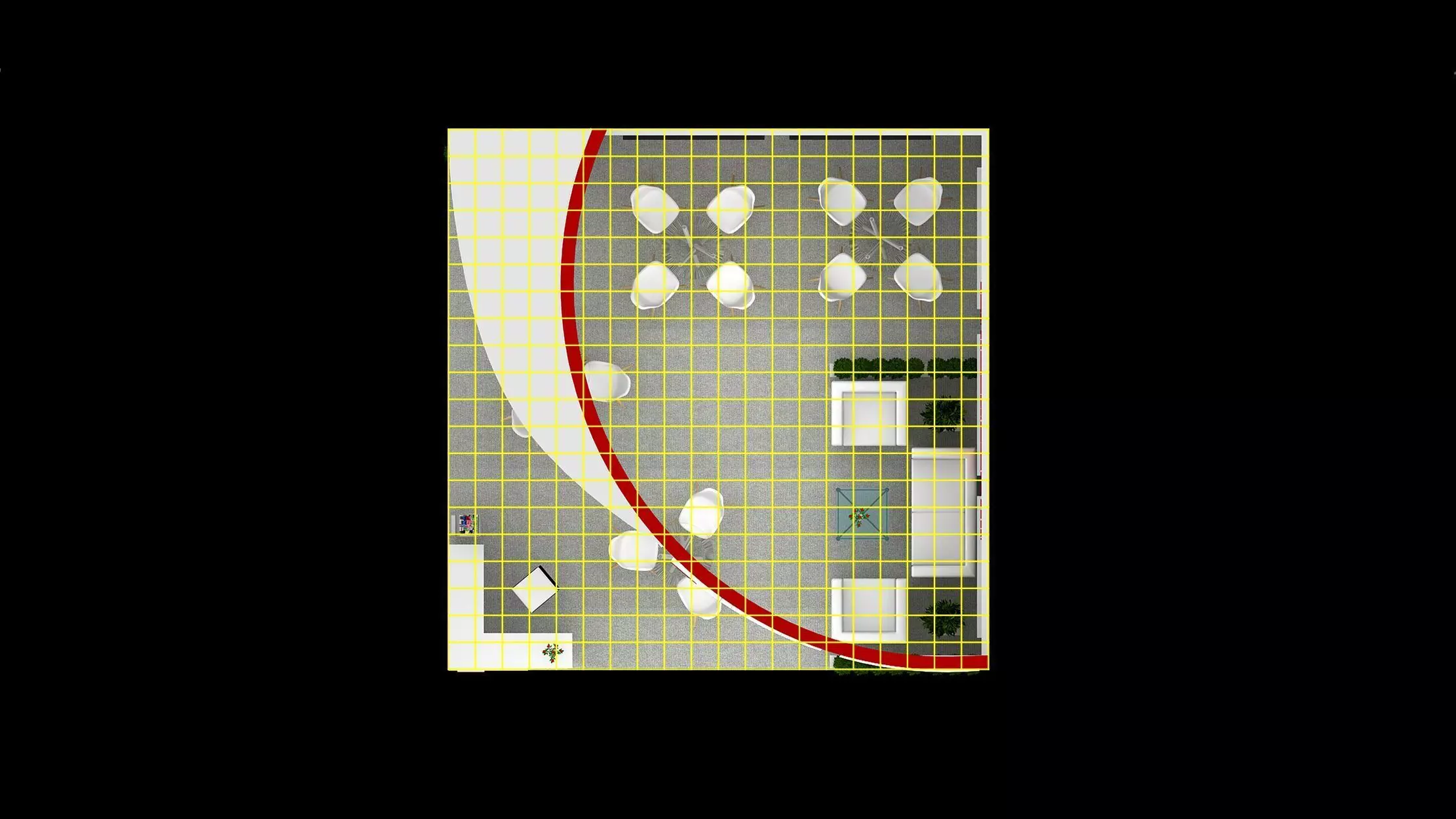 6mtr x 6mtr expo stall 2side open Exhibition Stand Design Low-poly 3D model_10