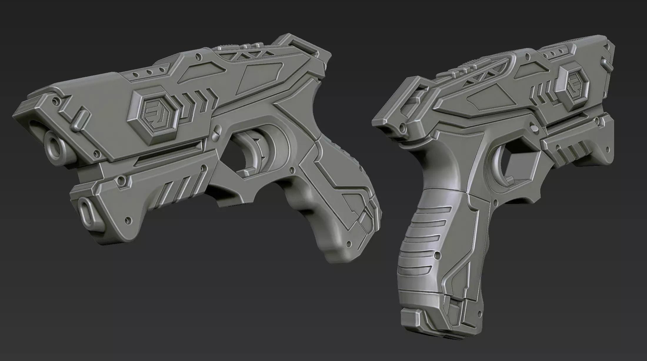 3D Printable Sci-Fi Weapon Part 7 3D model_4