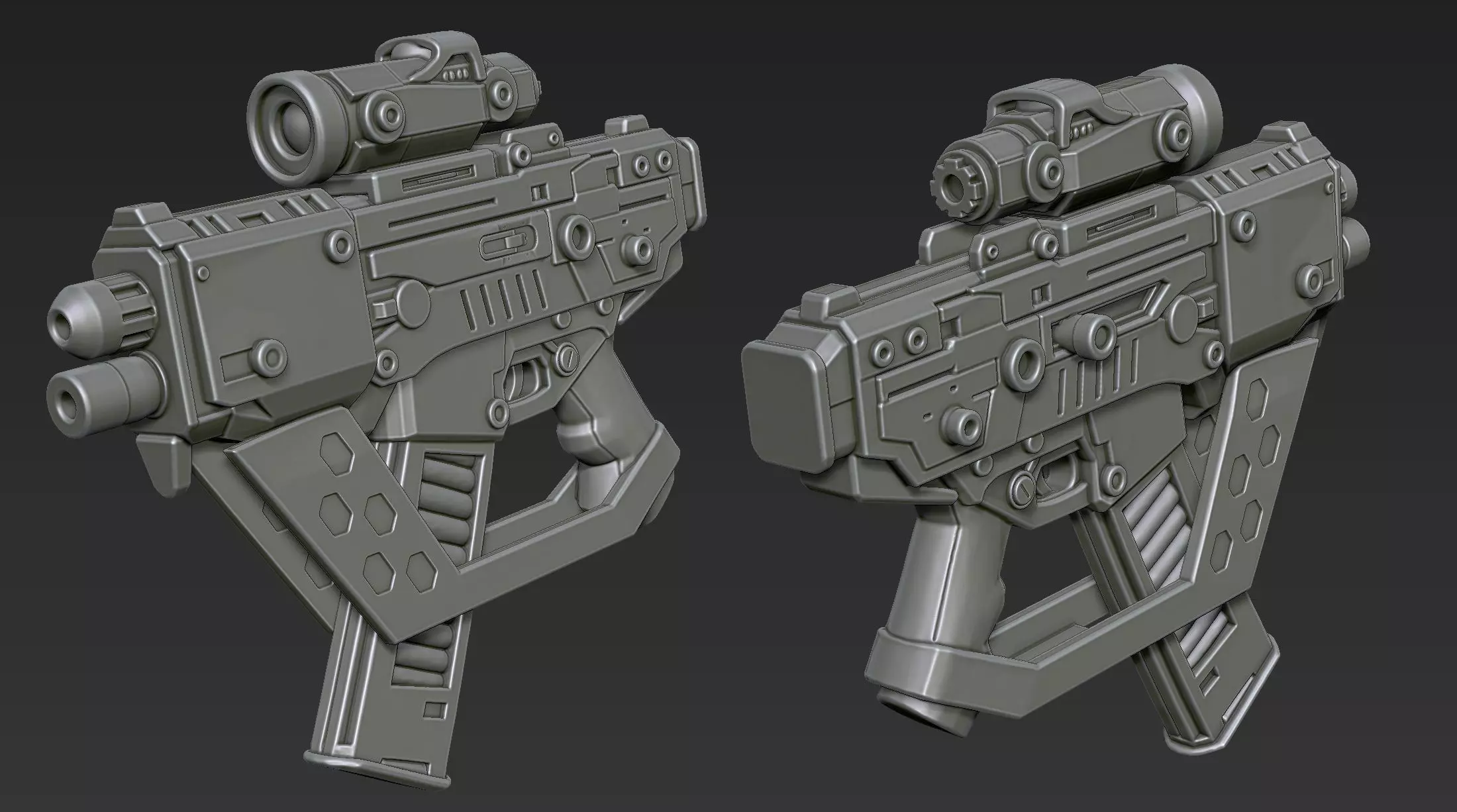 3D Printable Sci-Fi Weapon Part 7 3D model_6