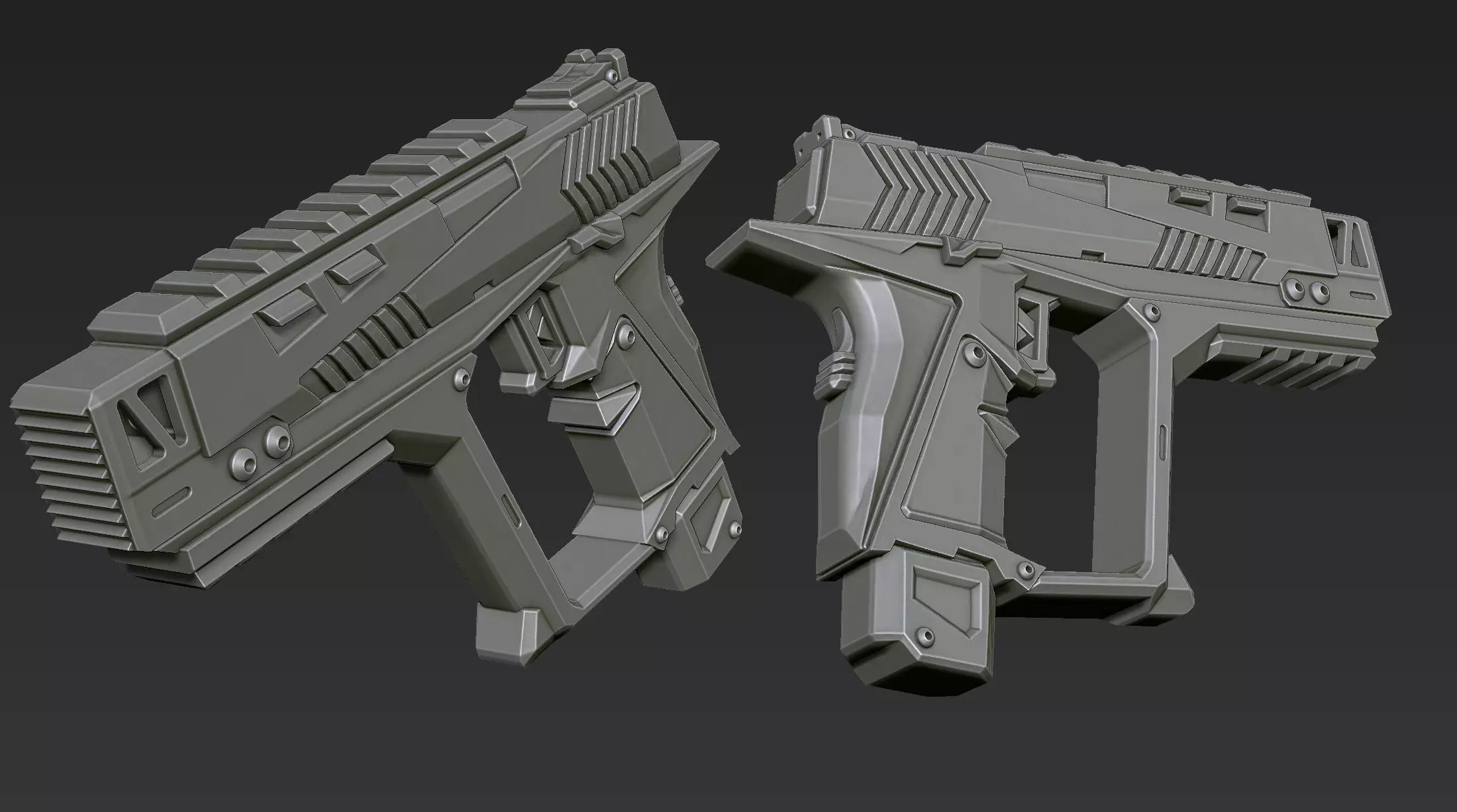 3D Printable Sci-Fi Weapon Part 7 3D model_8