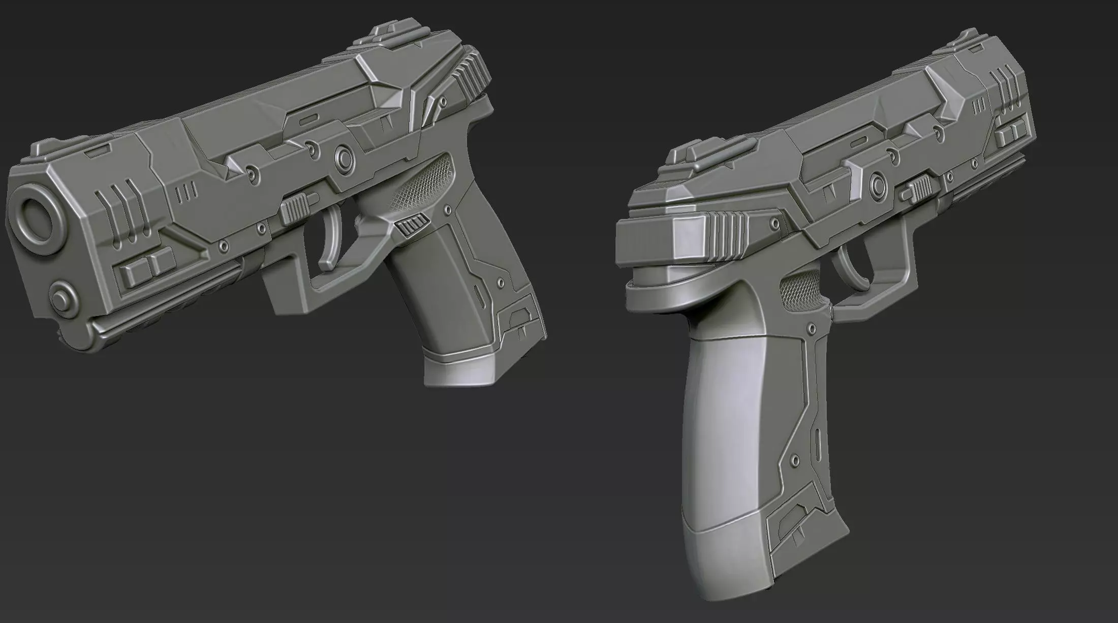 3D Printable Sci-Fi Weapon Part 7 3D model_5