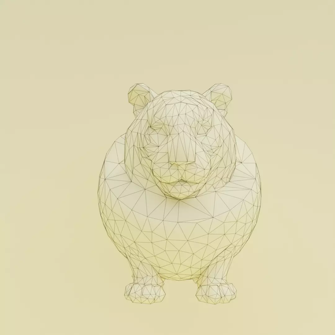 Tigrrullini Watermellini Italian brainrot Low Poly Character Low-poly 3D model_12