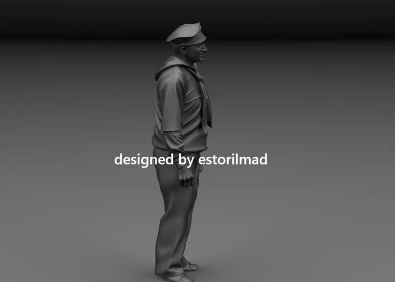 WW2 AMERICAN SAILOR US NAVY 3D print model_1