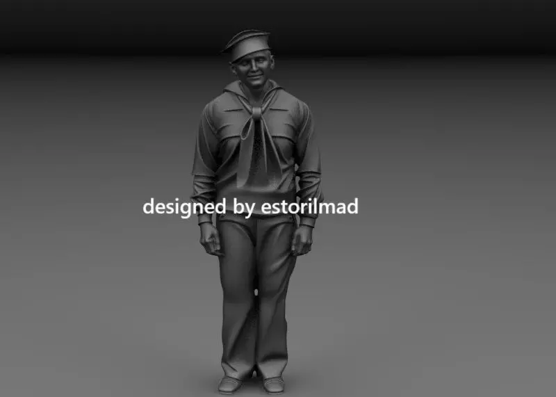 WW2 AMERICAN SAILOR US NAVY 3D print model_0