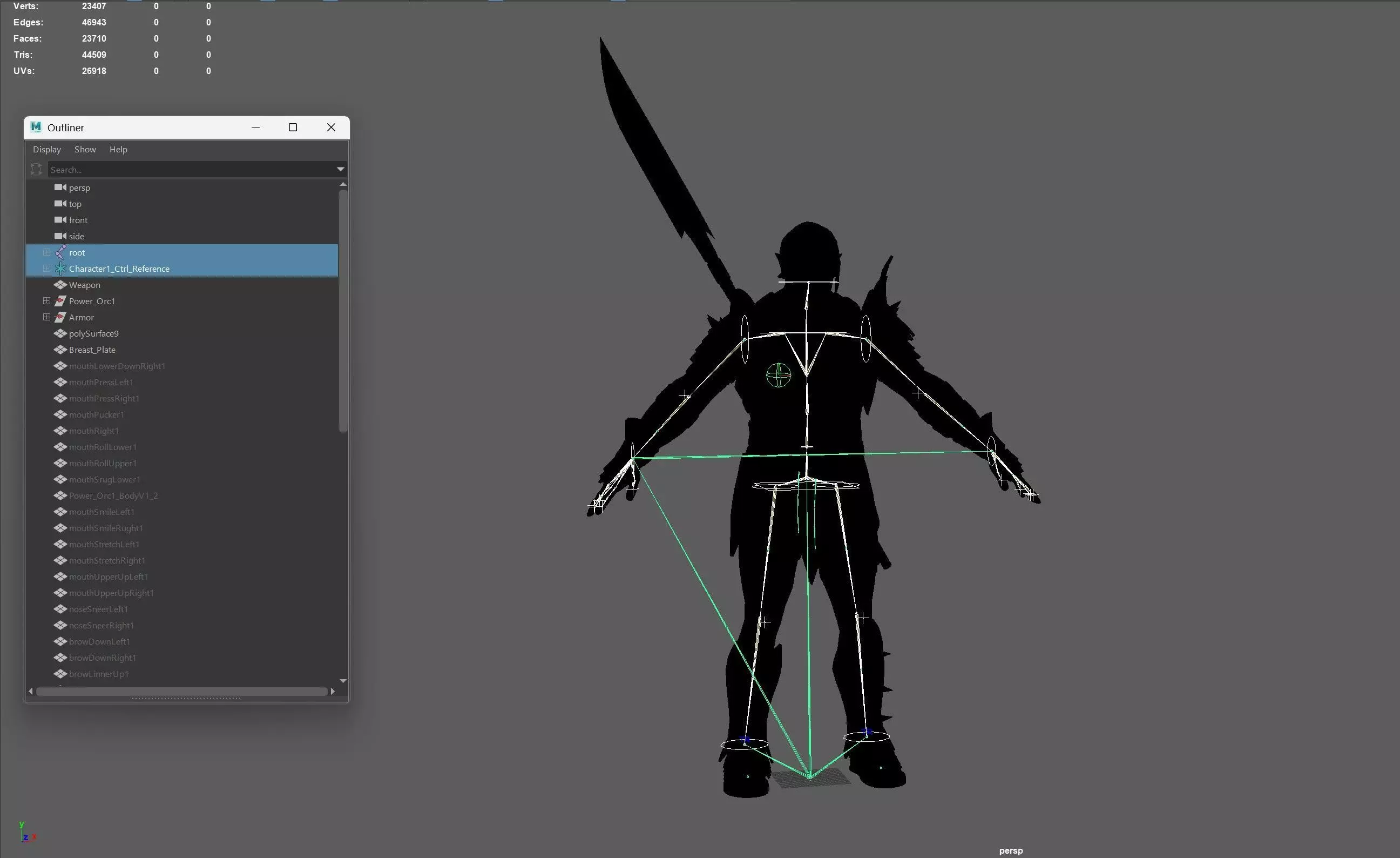 HeavyOrc1 Low-poly 3D model_32