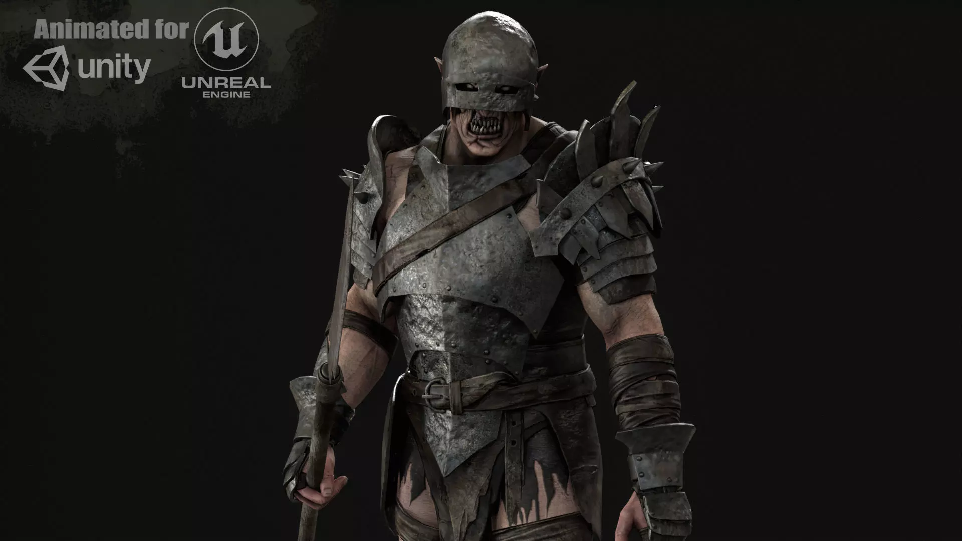 HeavyOrc1 Low-poly 3D model_0