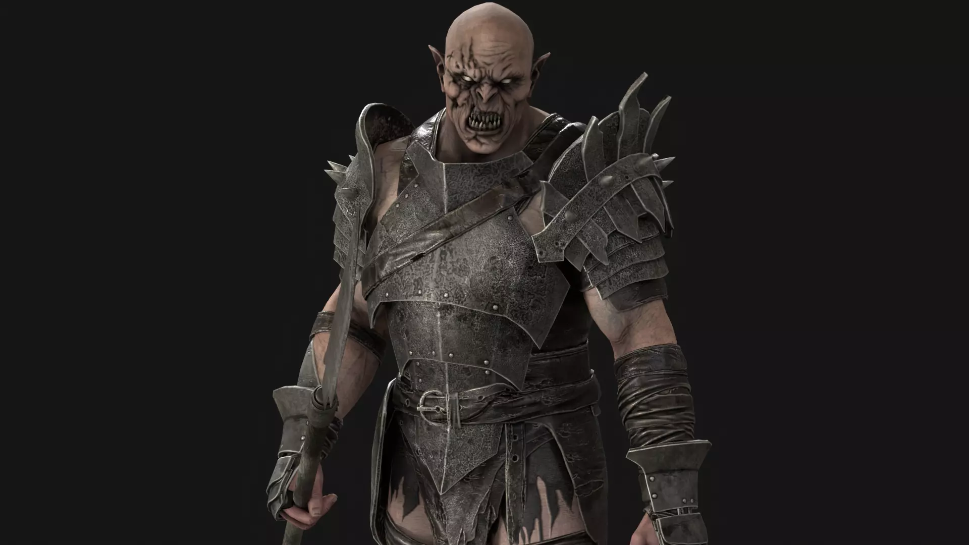 HeavyOrc1 Low-poly 3D model_24