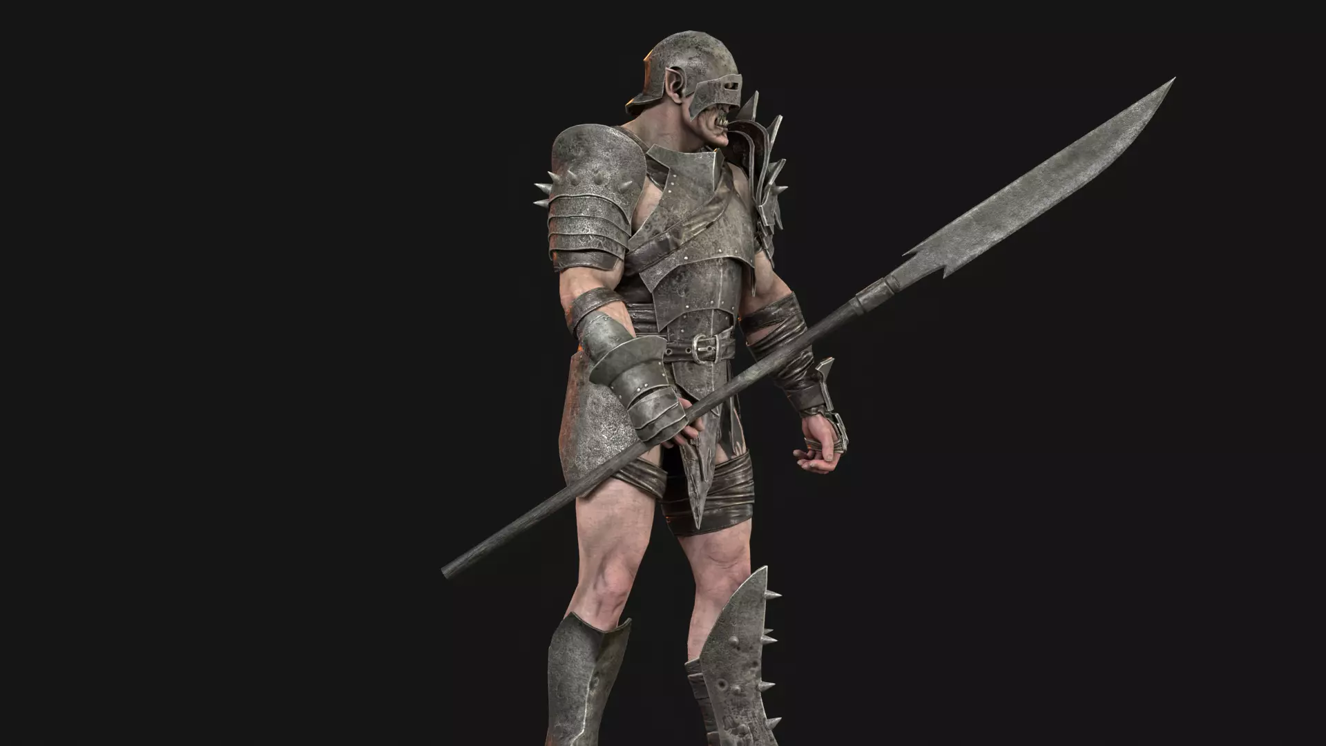 HeavyOrc1 Low-poly 3D model_18