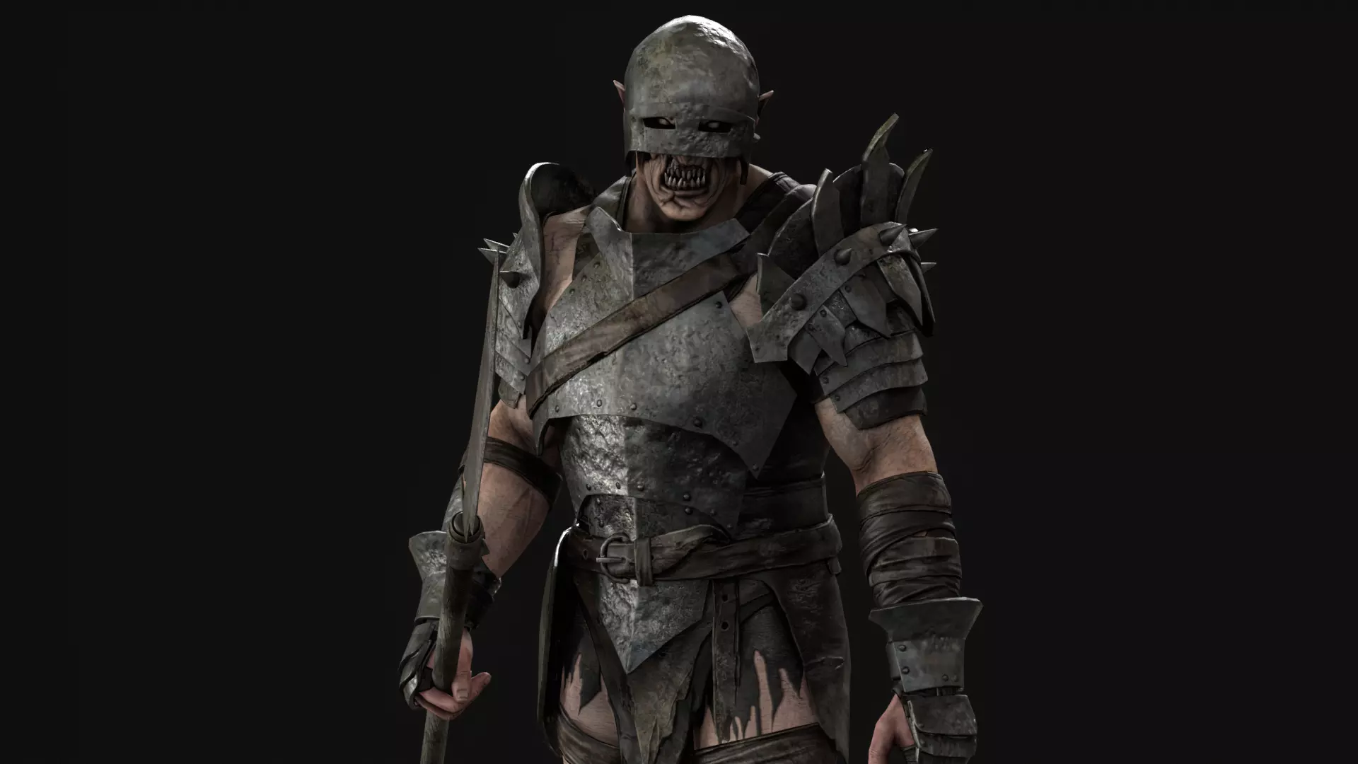 HeavyOrc1 Low-poly 3D model_13