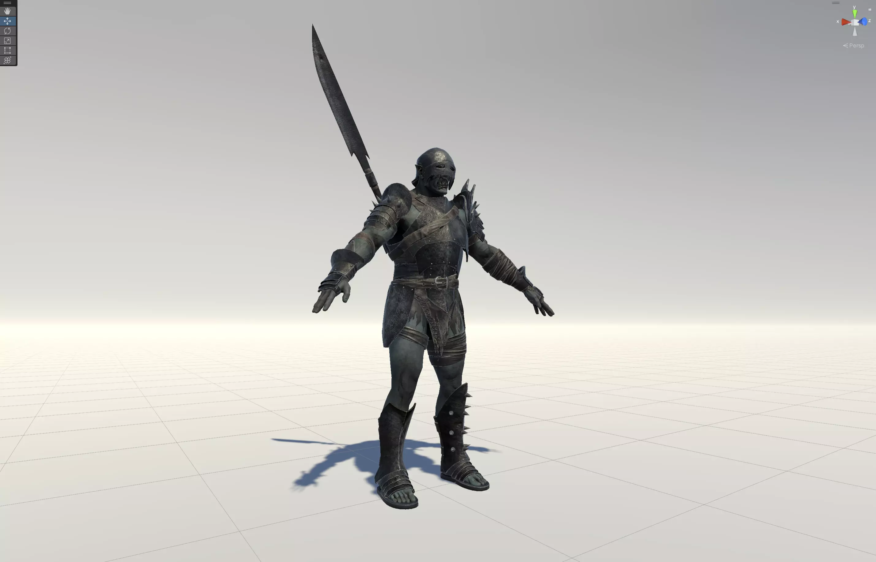 HeavyOrc1 Low-poly 3D model_7