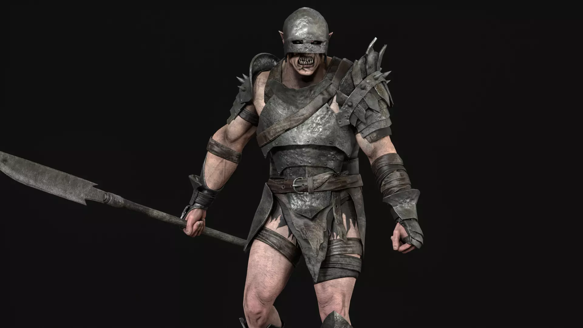 HeavyOrc1 Low-poly 3D model_15