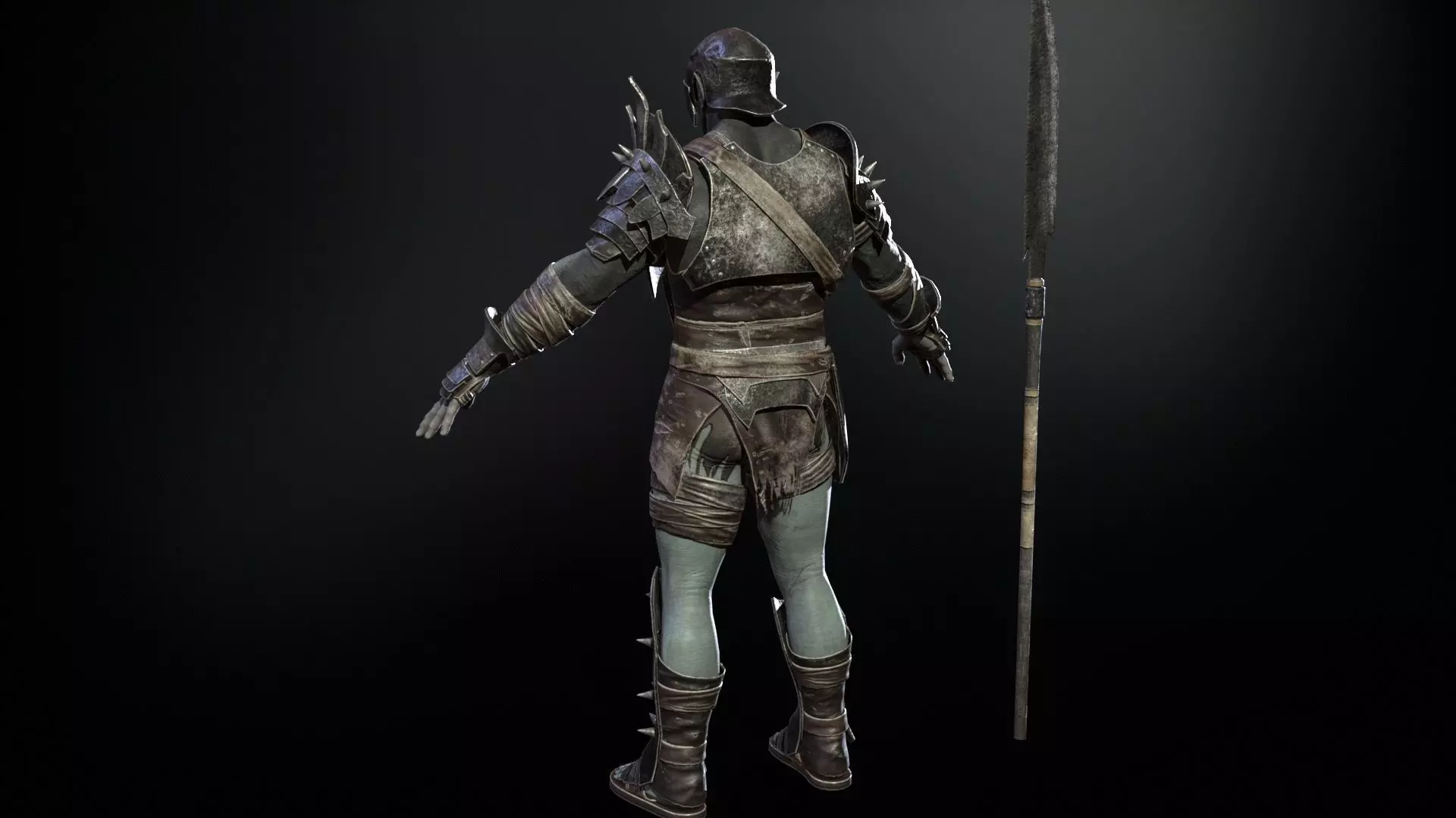 HeavyOrc1 Low-poly 3D model_29