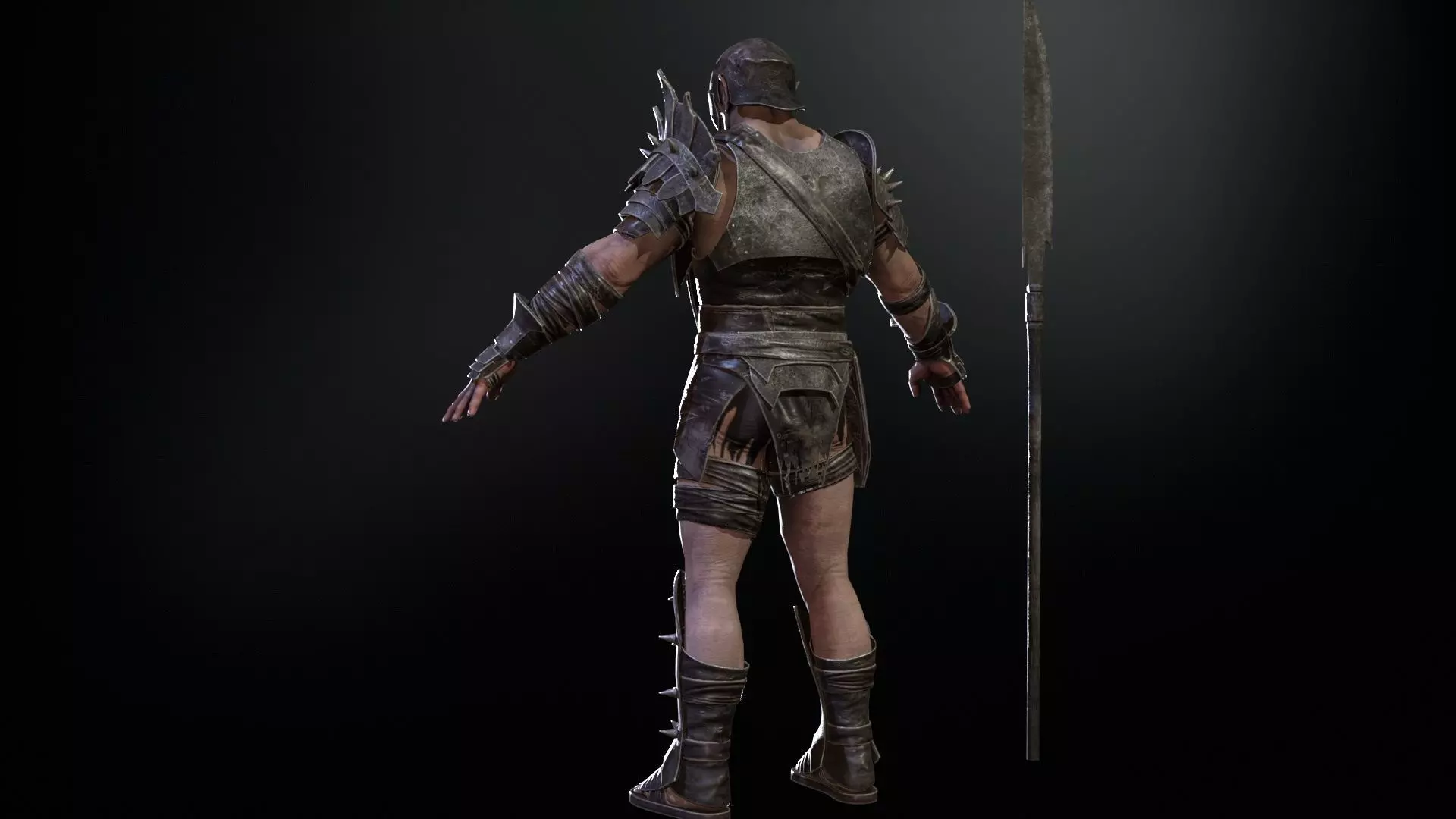 HeavyOrc1 Low-poly 3D model_17