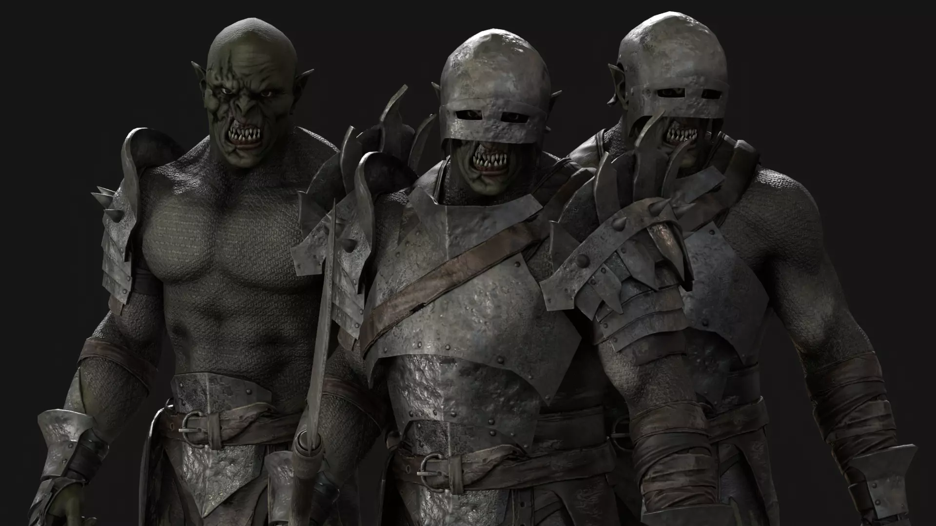 HeavyOrc1 Low-poly 3D model_28