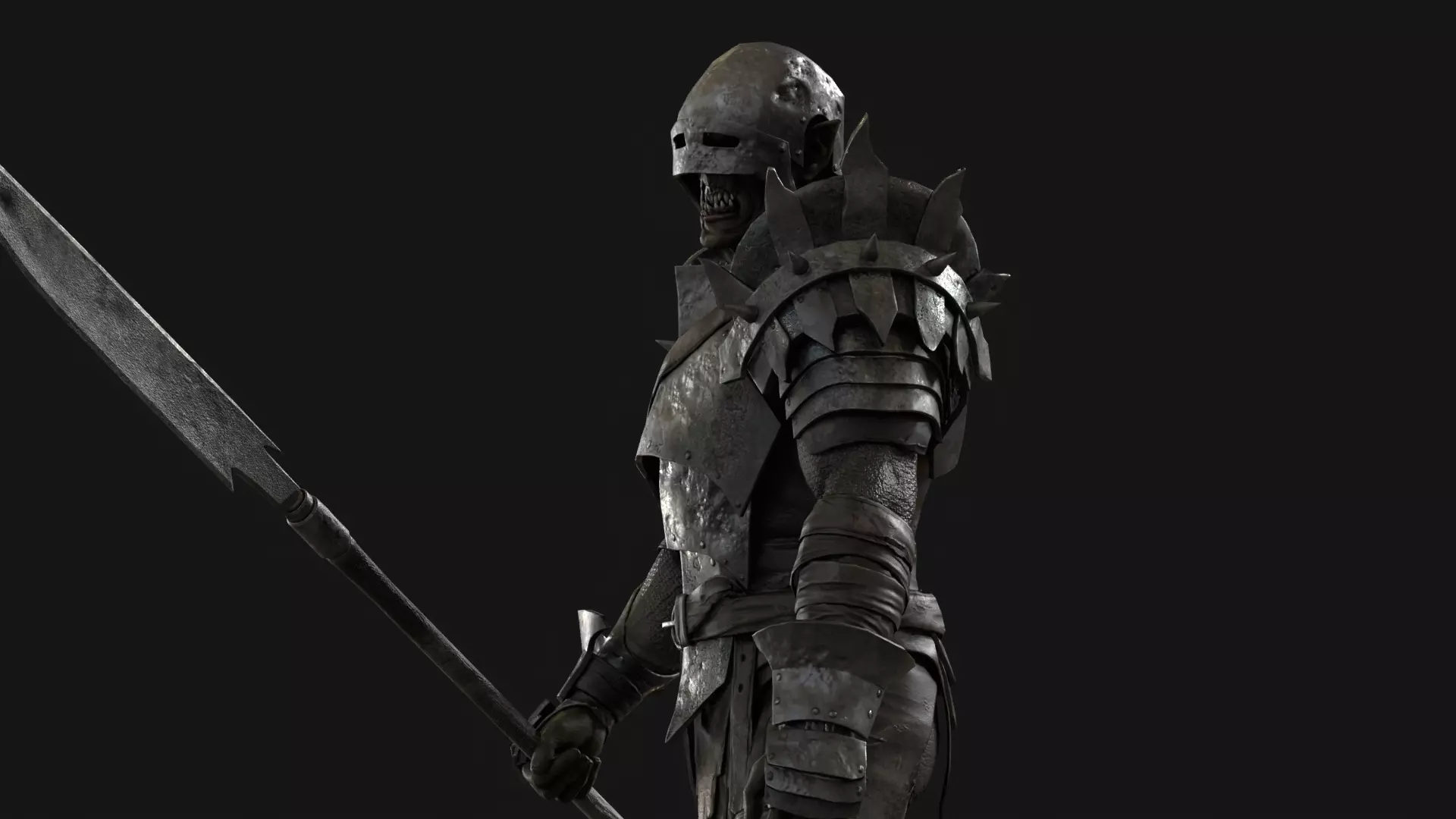 HeavyOrc1 Low-poly 3D model_31