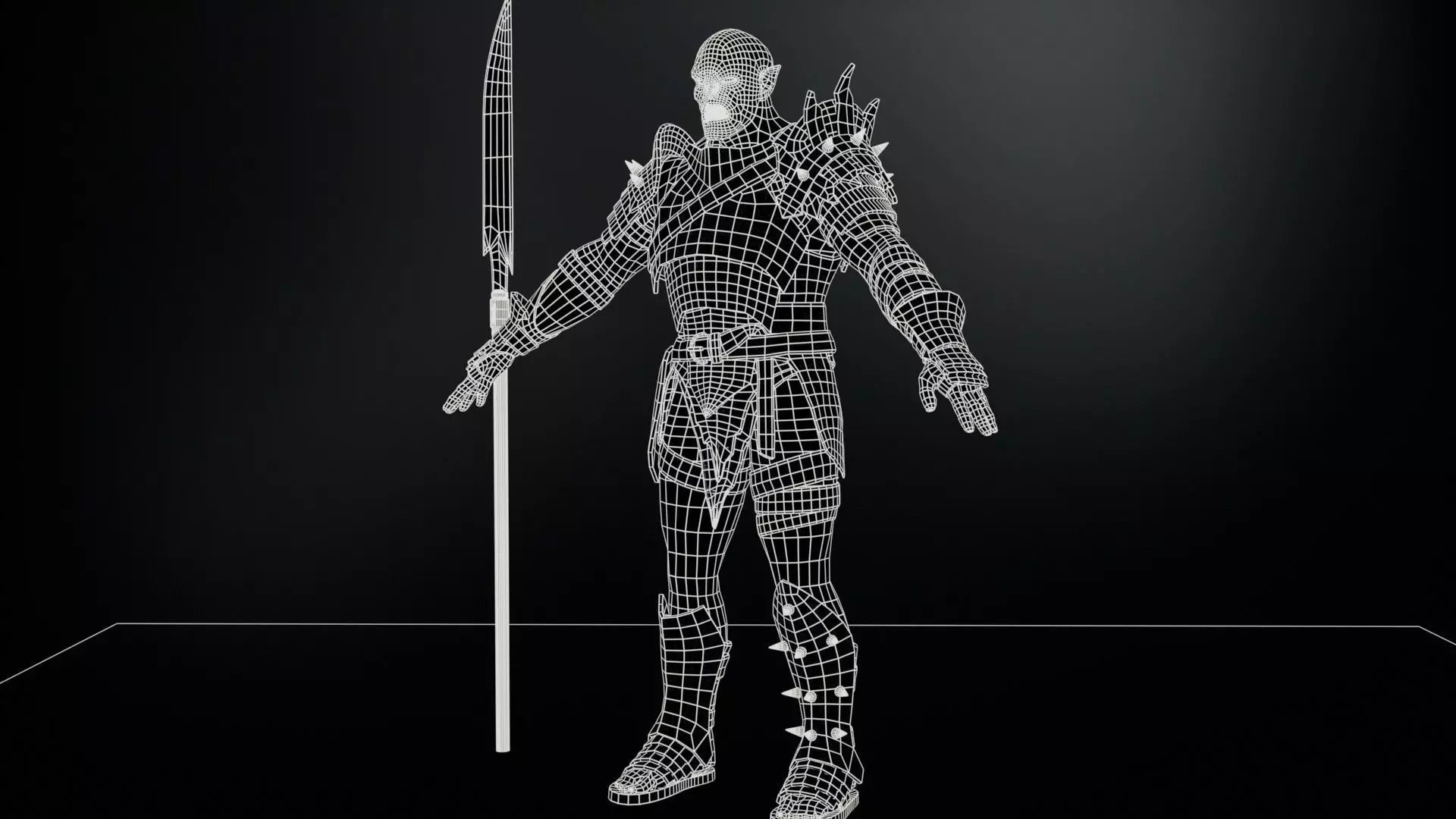 HeavyOrc1 Low-poly 3D model_25