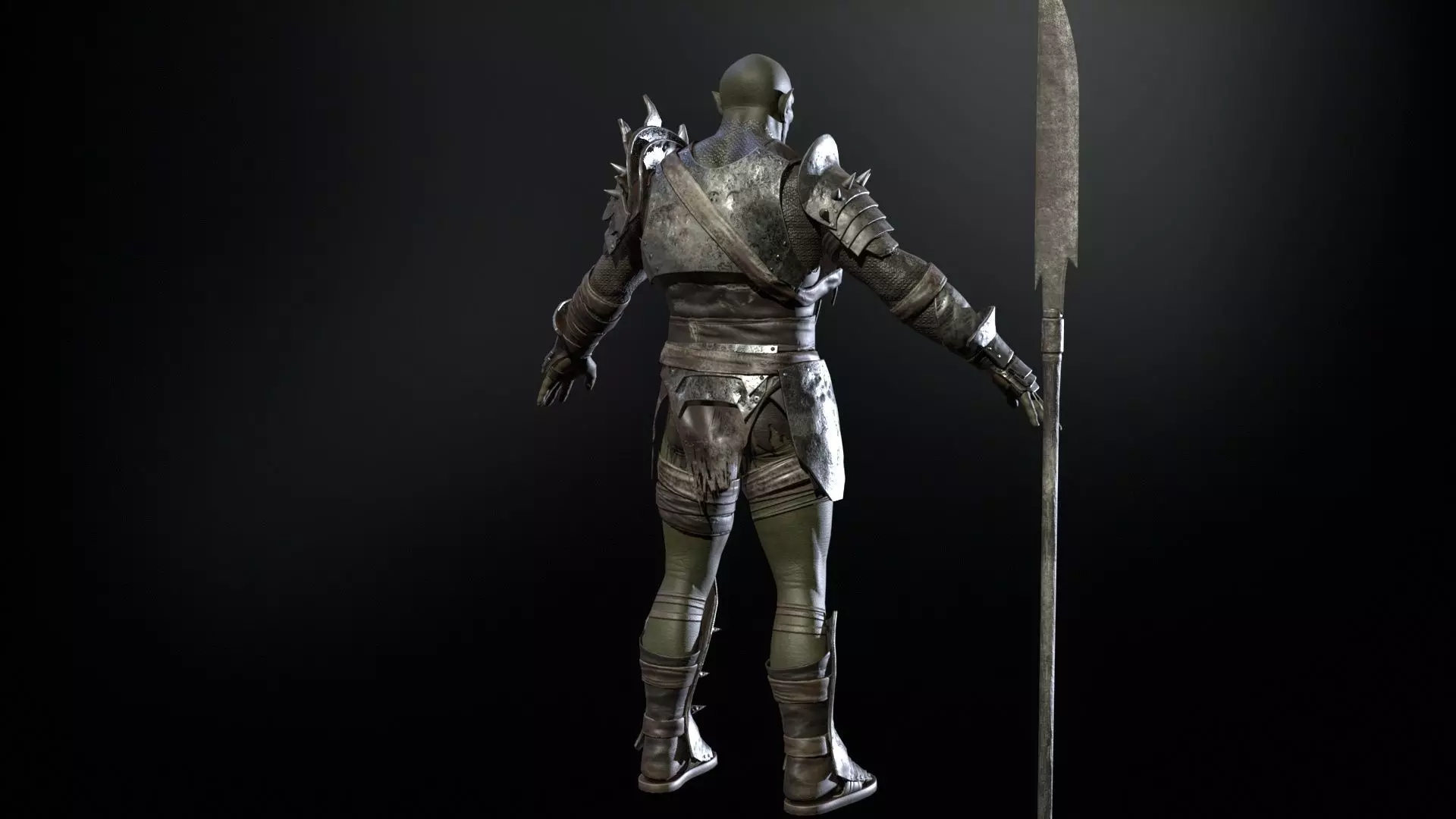 HeavyOrc1 Low-poly 3D model_21