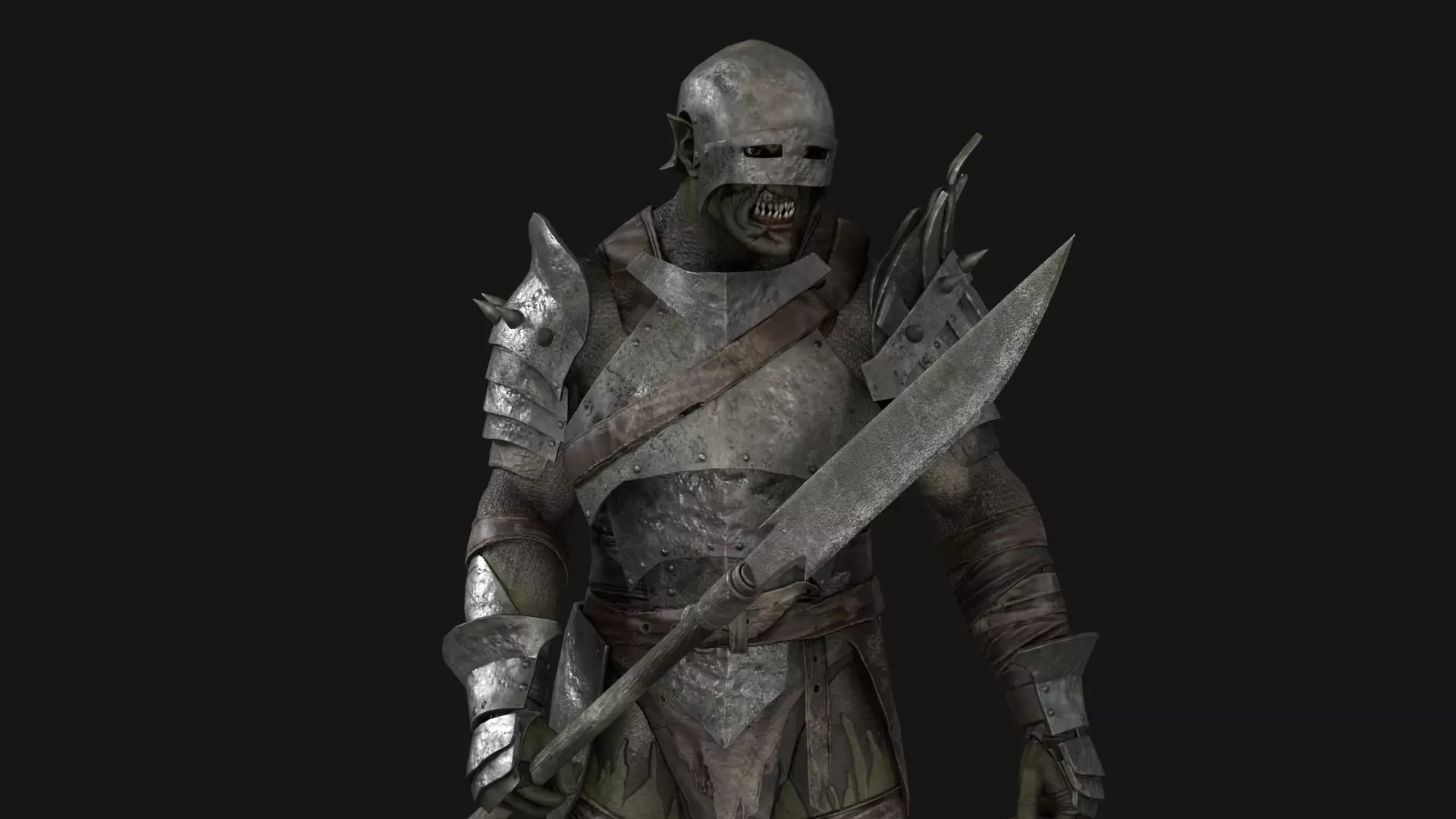 HeavyOrc1 Low-poly 3D model_30